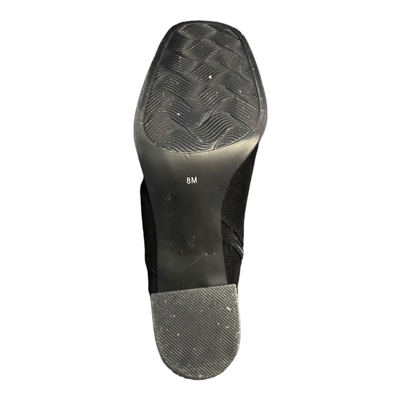 IMPO Judy Over the Knee High Suede Boots Sz 8M Black Embroidered Boho Fa… - Picture 14 of 16